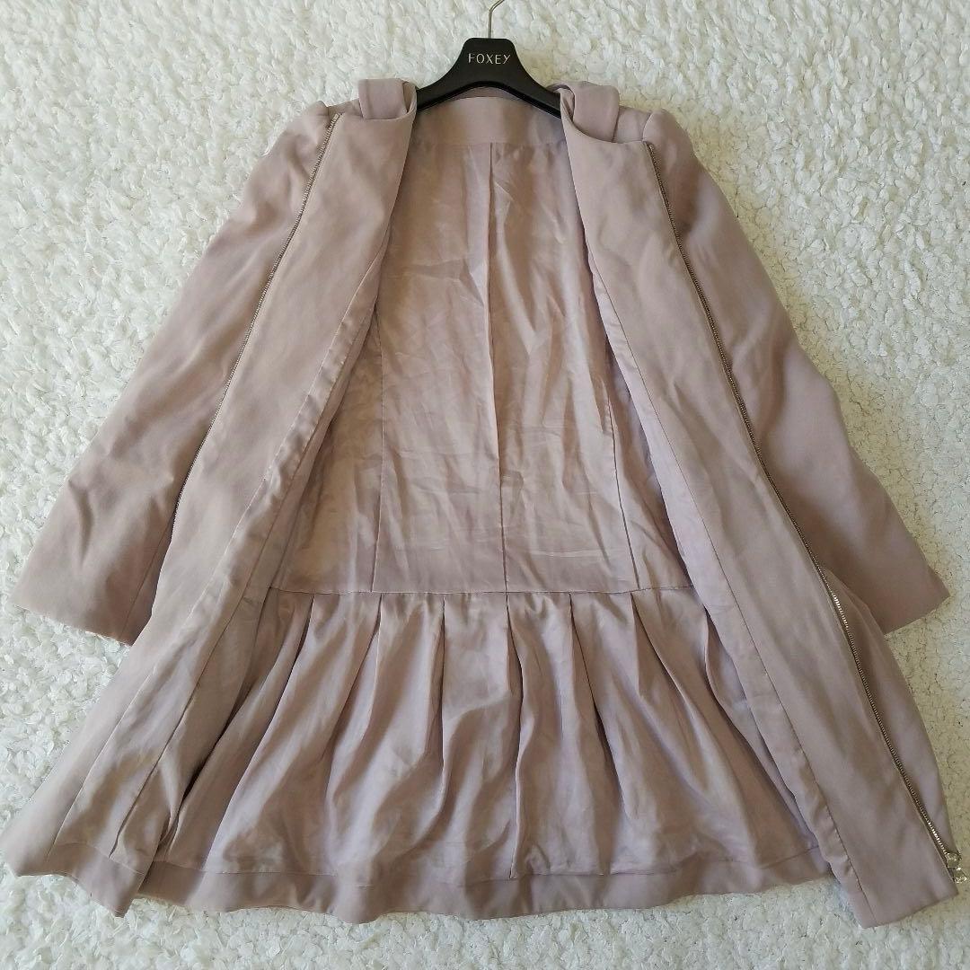 美品✨フォクシー 定価9万 ウォームコクーンコート ブルゾン ダブルジップ