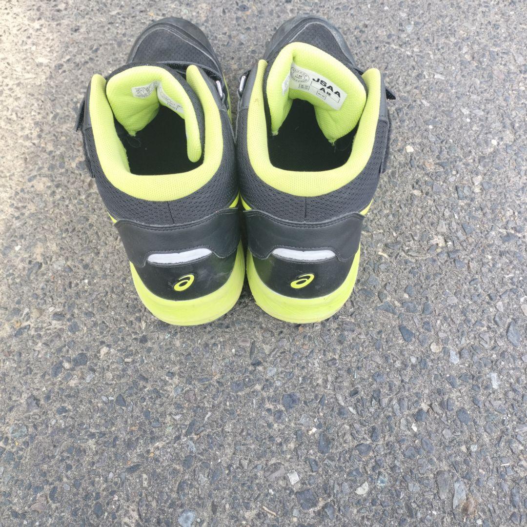 asics 安全靴 JSAA A種 ブラック/グリーン