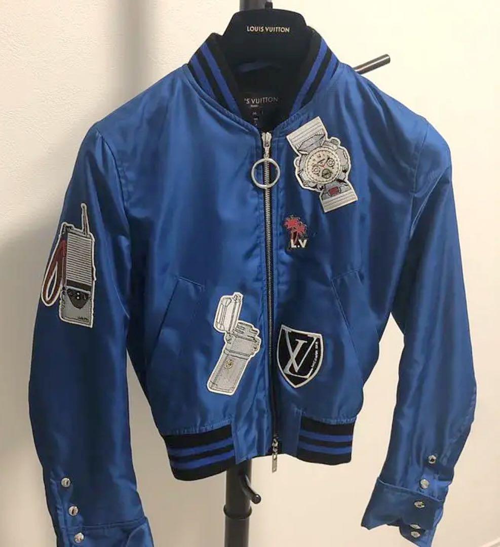 ルイヴィトン　希少★ロイヤルブルーブルゾンジャンパー ボンバージャケット