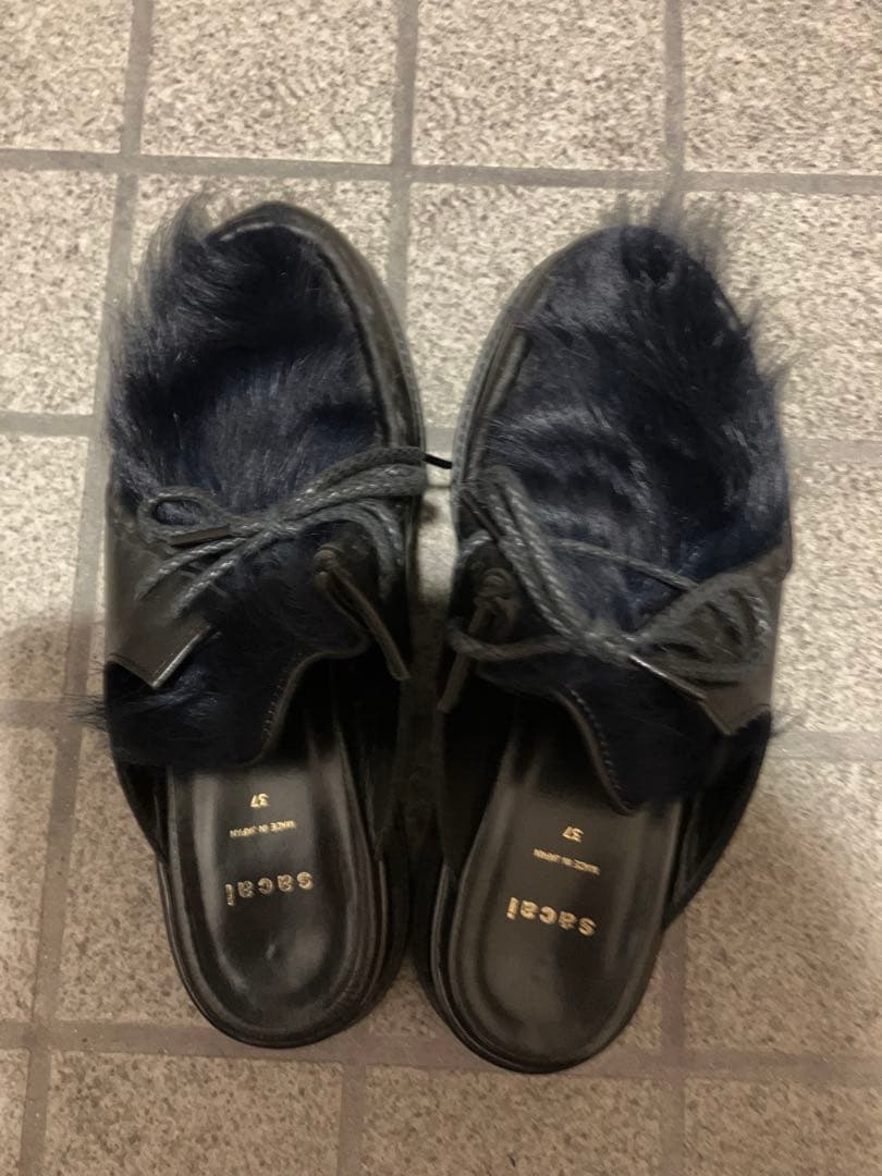 sacai ローファー 37 ブラック