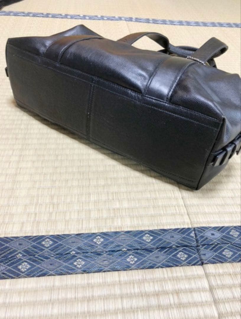 COACH レザーボストンバッグ 持ち手リペア済み ブラック 本革
