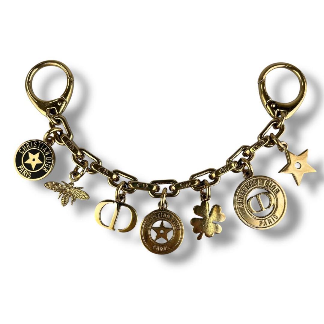美品 Dior ディオール バッグチャーム 30 モンテーニュ ゴールド