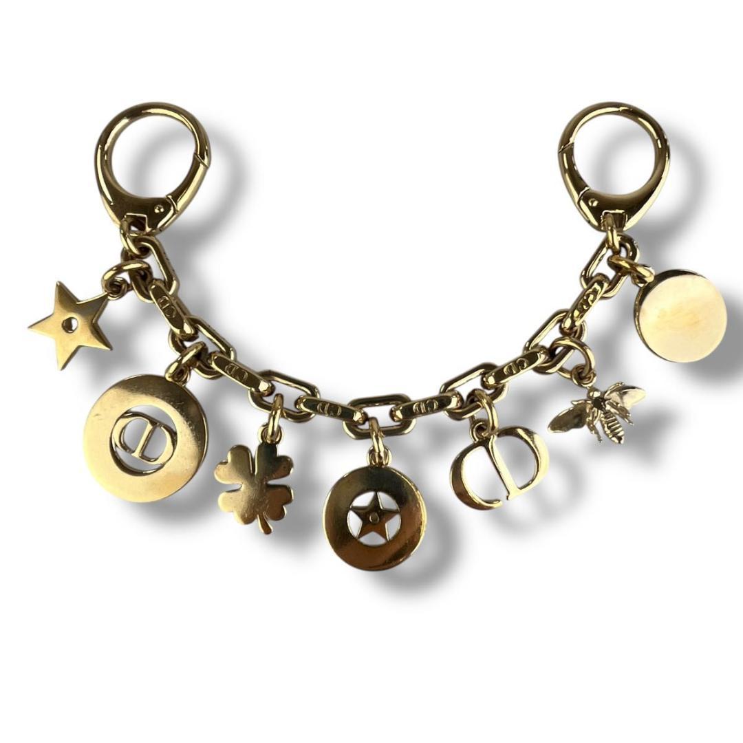 美品 Dior ディオール バッグチャーム 30 モンテーニュ ゴールド