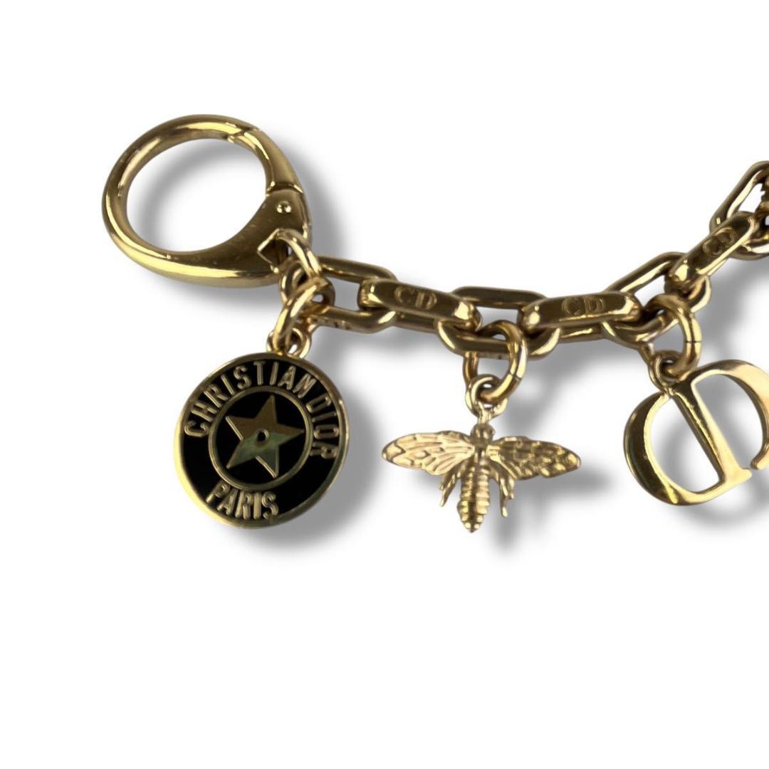 美品 Dior ディオール バッグチャーム 30 モンテーニュ ゴールド