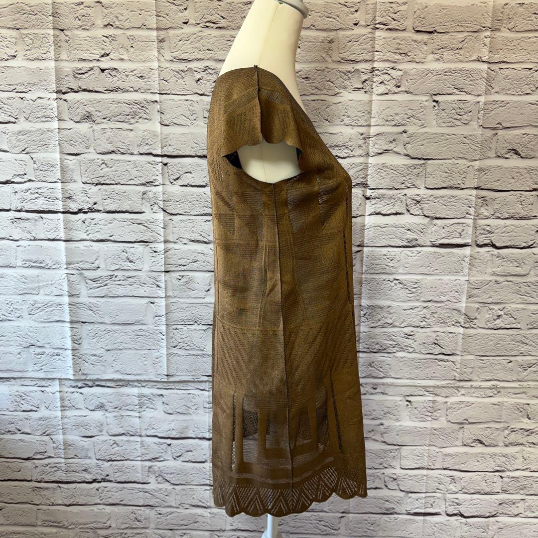 【PLEATS PLEASE】プリーツ プリーズ 半袖 ワンピース 総柄