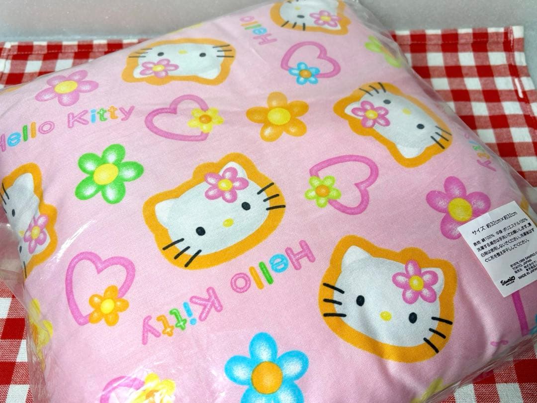 新品未開封　1999年製　激レア　ハローキティ　クッション　カオハナ　平成レトロ