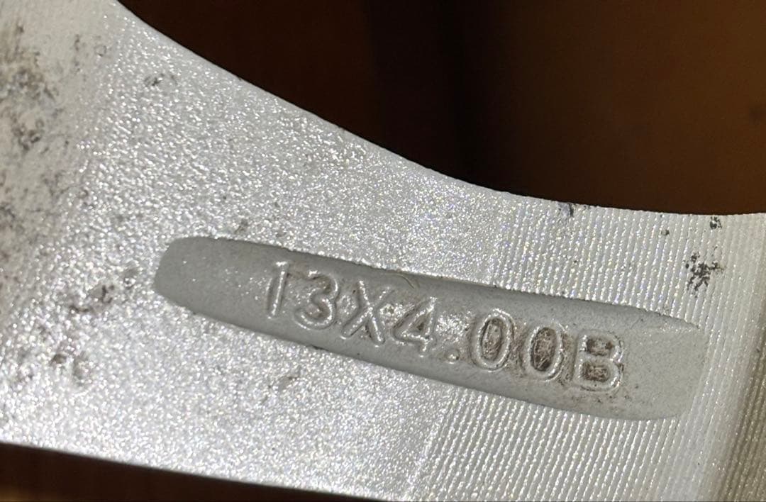 ② 155/65R13ダンロップ スタッドレスアルミホイール 2本セット送料無料