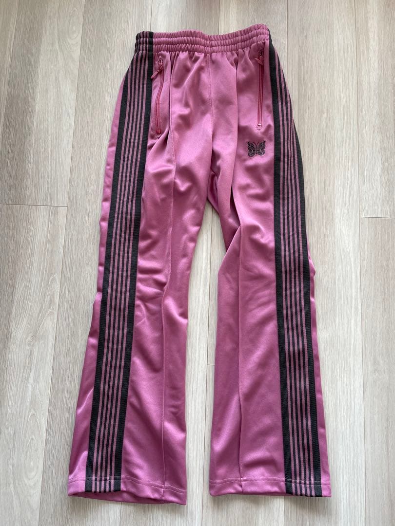 Needles トラックパンツ ブーツカット ジャージ ピンク 2 M