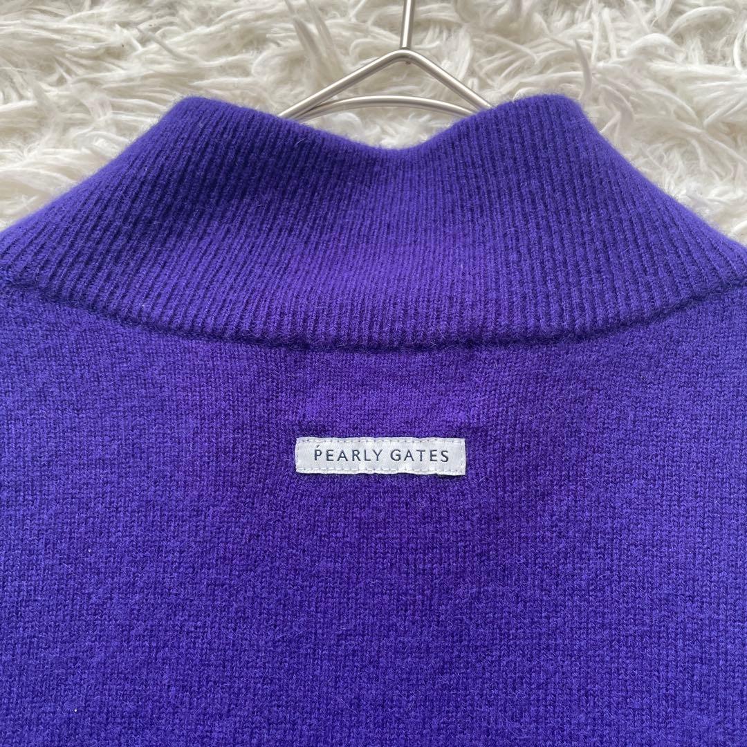 PEARLY GATES カシミヤ100% 長袖　刺繍　パーカー