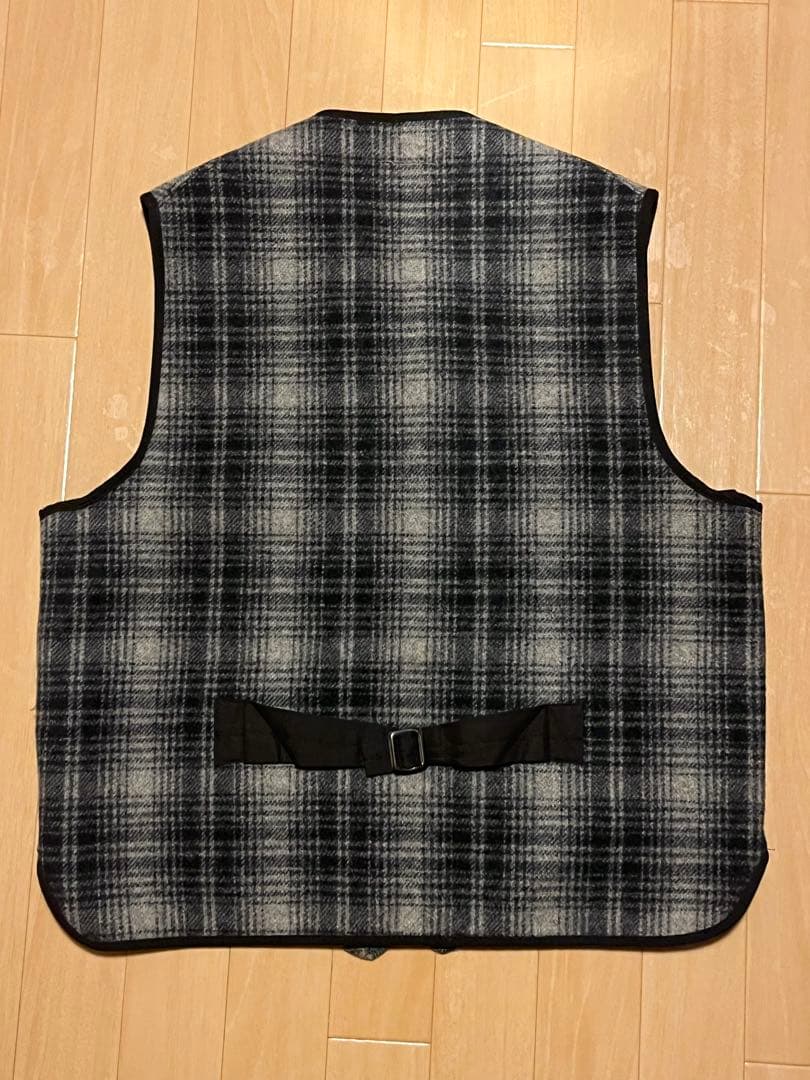 2色セットL.L.Beanウールリッチ製チェック柄ベストMサイズUSA製80's