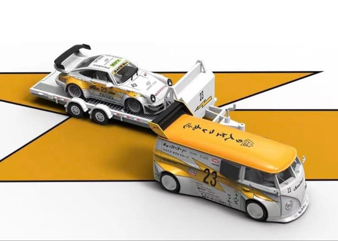ミニカー Auroramode RWB964 VW-T1 trailer set