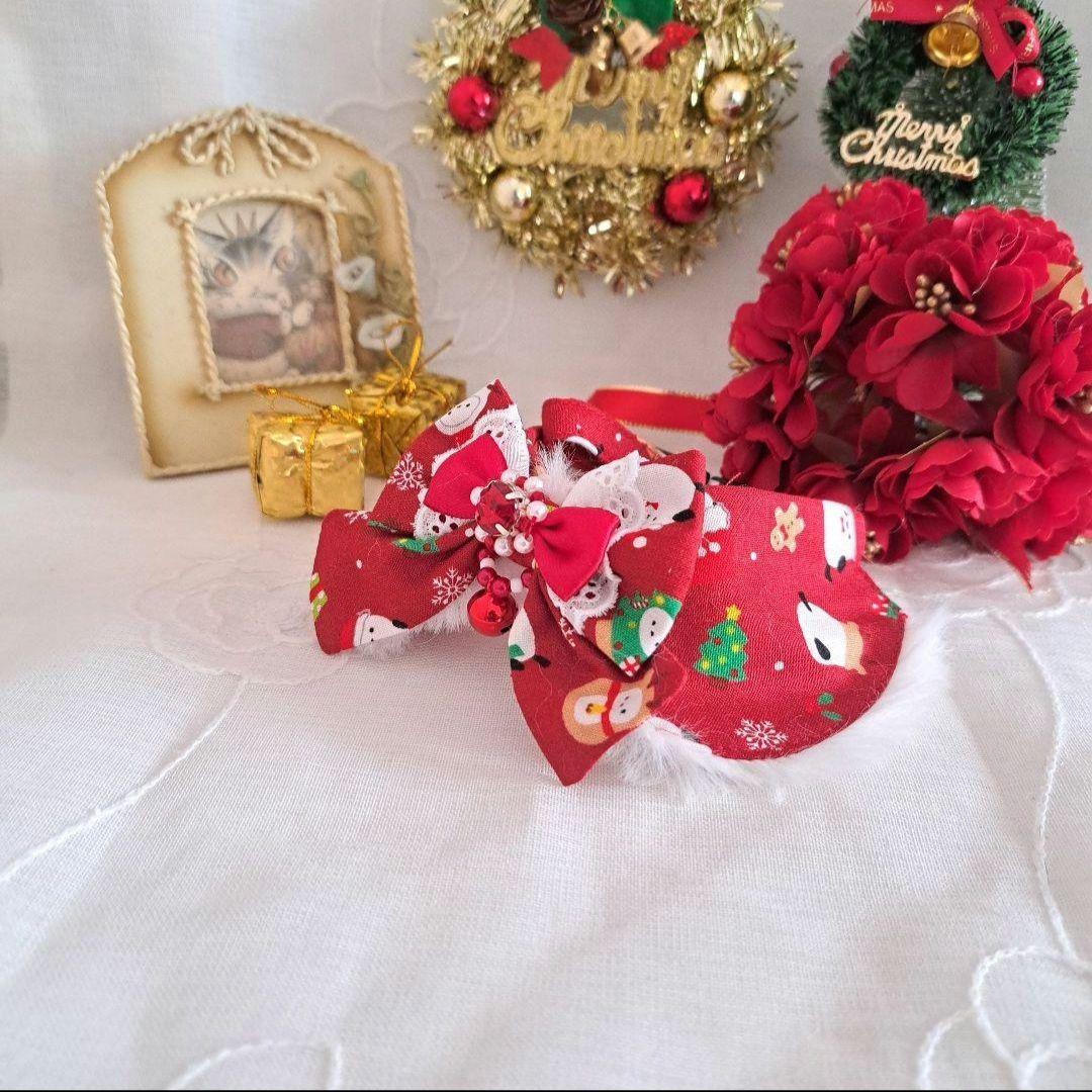 mumu、クリスマスシリーズ(赤サンタ)わんちゃん猫ちゃん用首輪