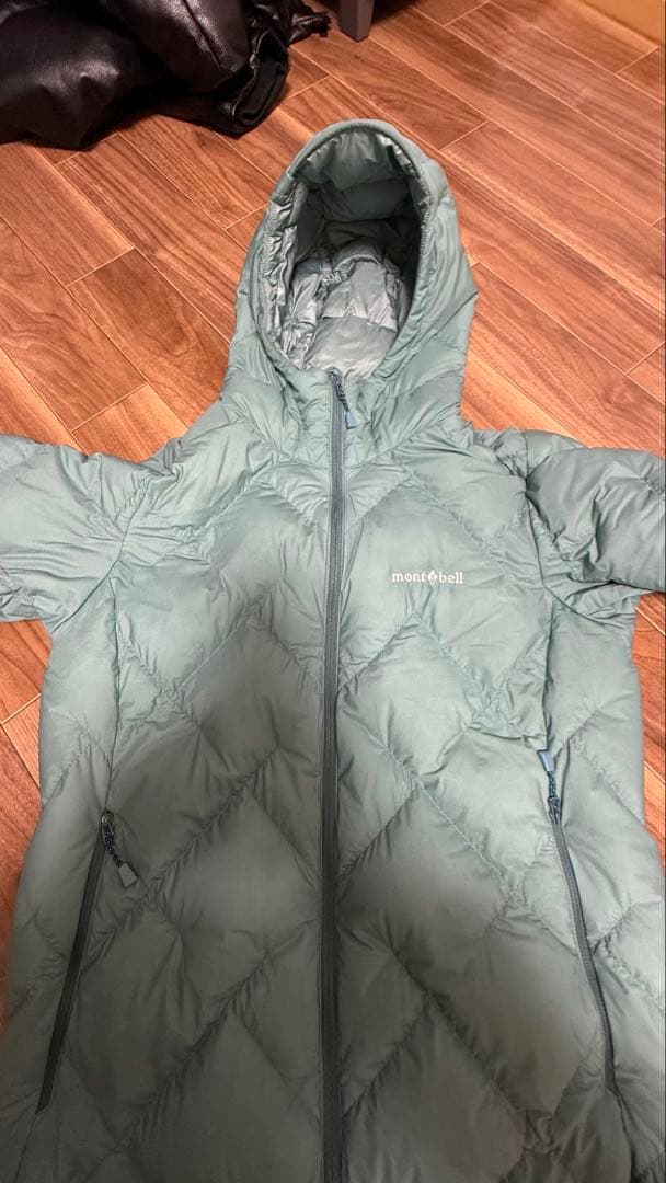 【廃盤】montbell ネージュダウンパーカー 水色 値下げ⭕️