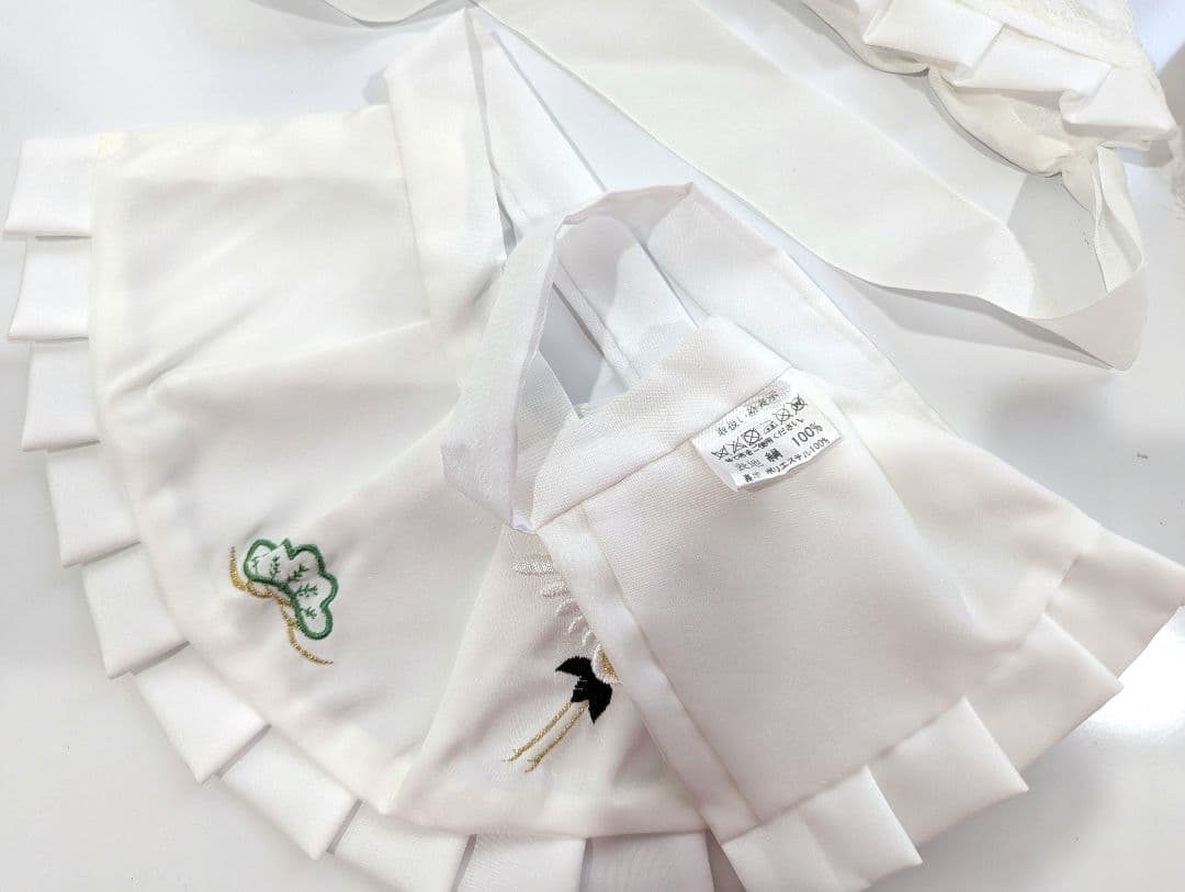 【あや】正絹　男の子お宮参り着物　産着　祝い着　長襦袢・小物付き　七五三