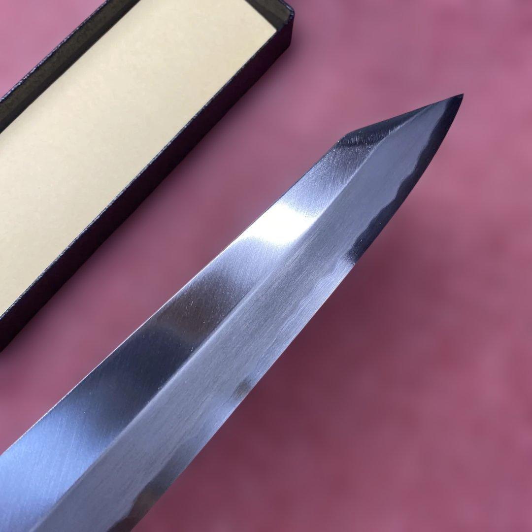 青二鋼　勘所切付型特製万能和包丁　240㎜ 8寸