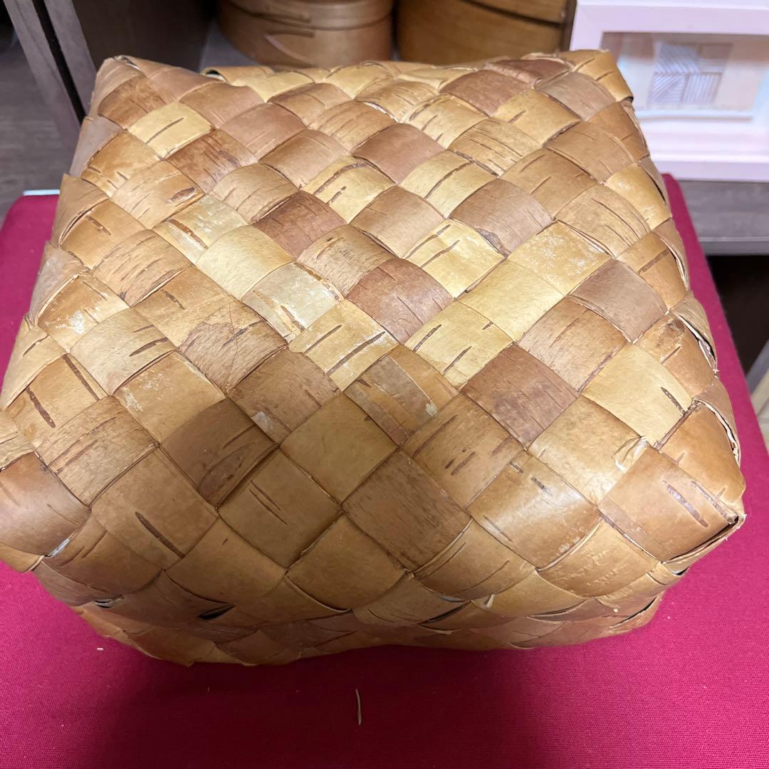 値下げ　期間限定セールGalina ガリーナ 白樺かご　フィンランド　収納