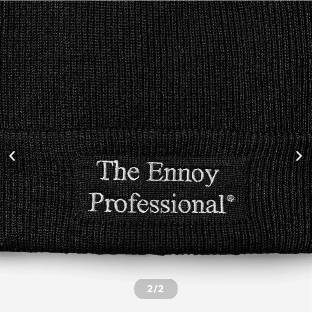 ENNOY ニットキャップ 黒 ブラック エンノイ スタイリスト私物