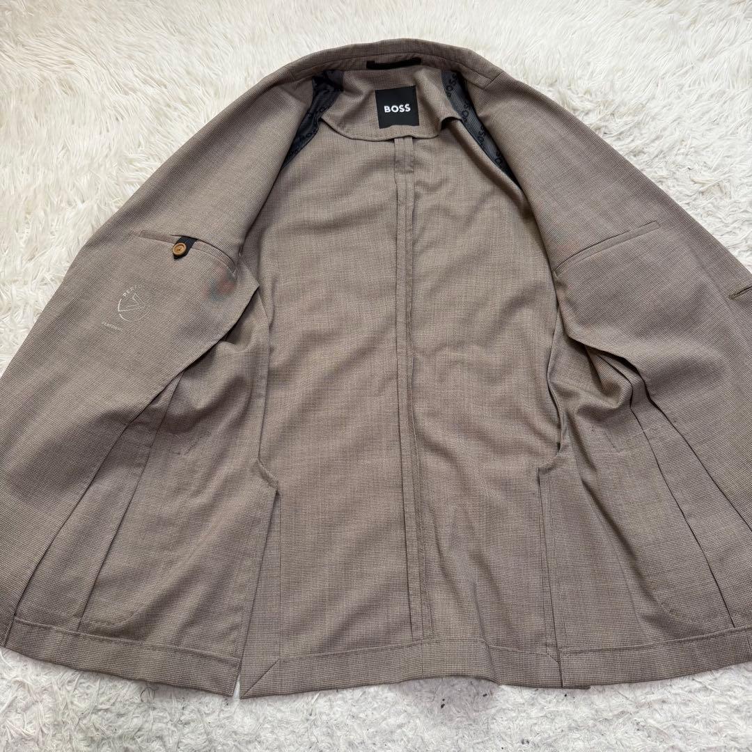 現行極美品　ヒューゴボス　テーラードジャケット　アンコン　千鳥格子　大谷翔平