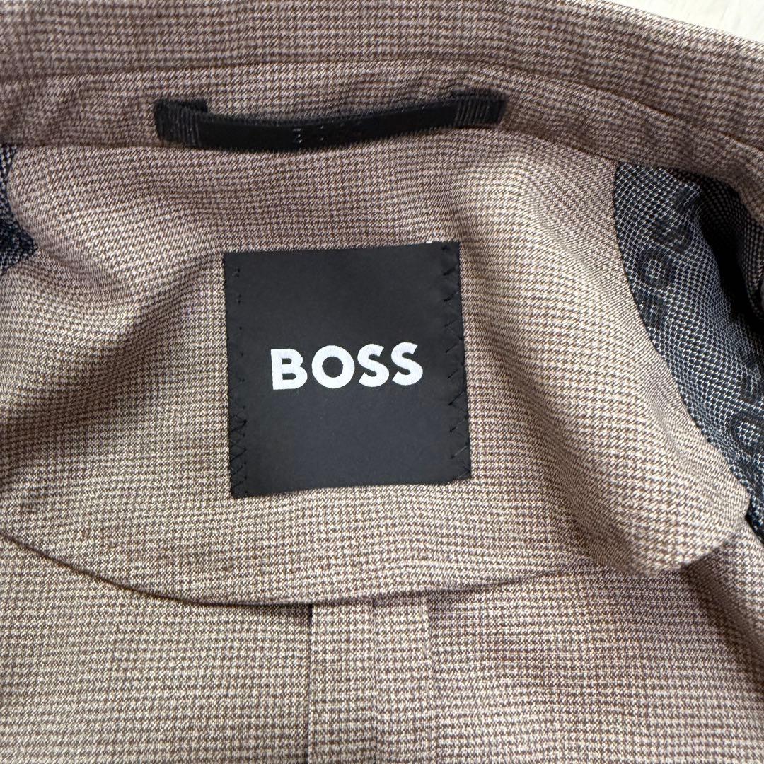 現行極美品　ヒューゴボス　テーラードジャケット　アンコン　千鳥格子　大谷翔平