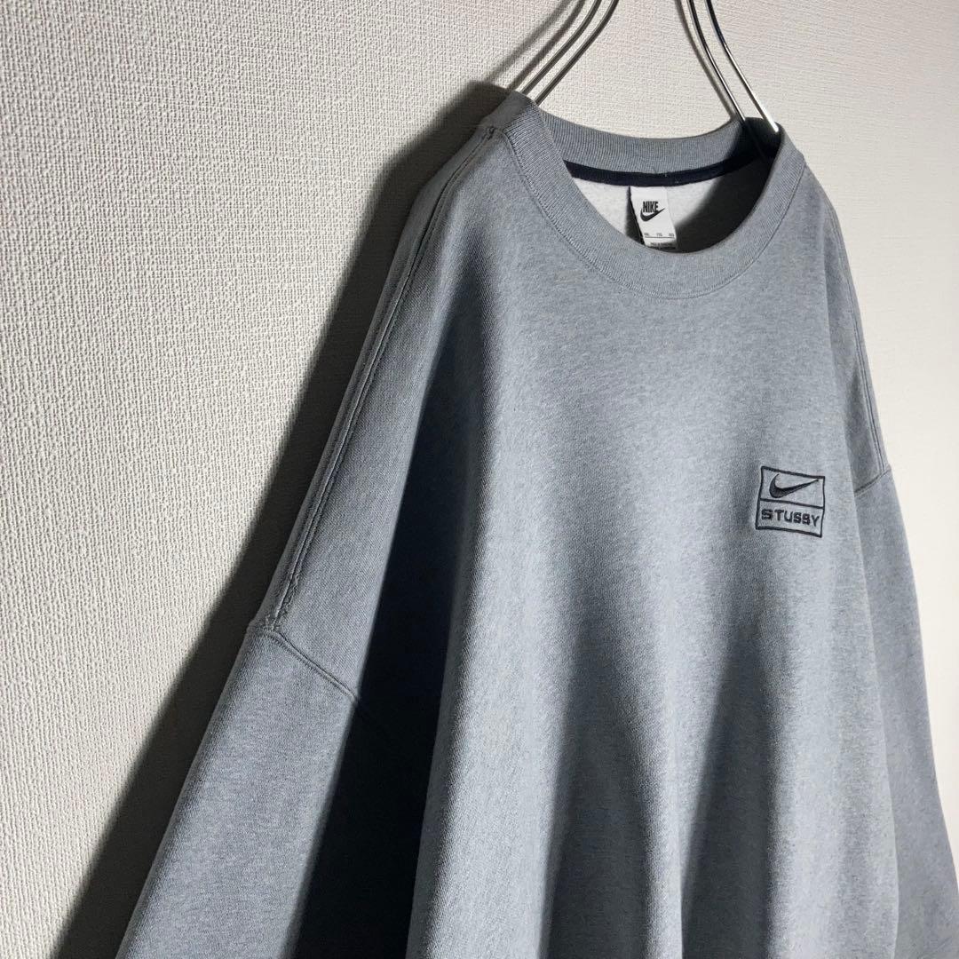 【ドジャース山本由伸着用】ナイキ STUSSY スウェット 刺繍 2XL グレー