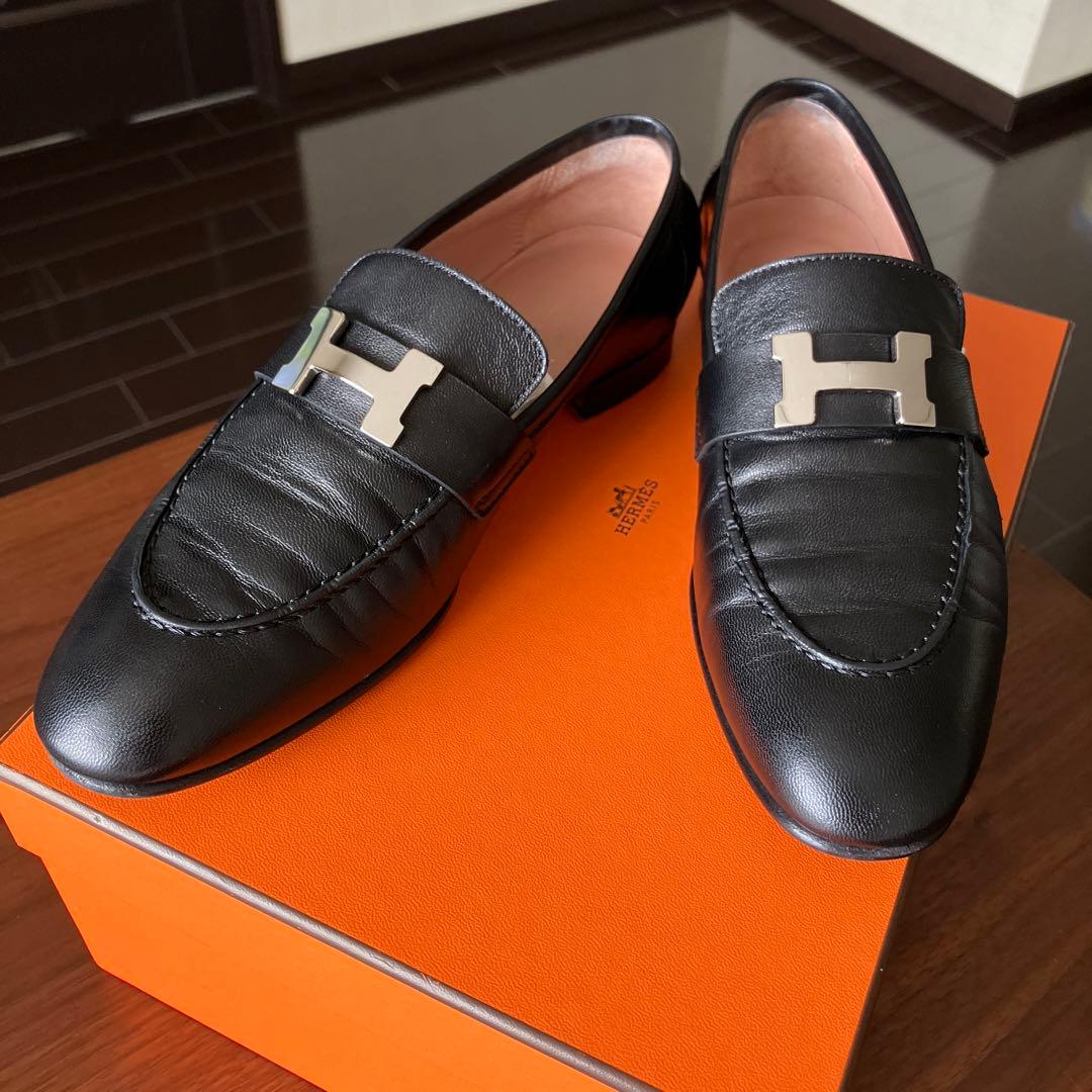 HERMES エルメス　モカシンパリ