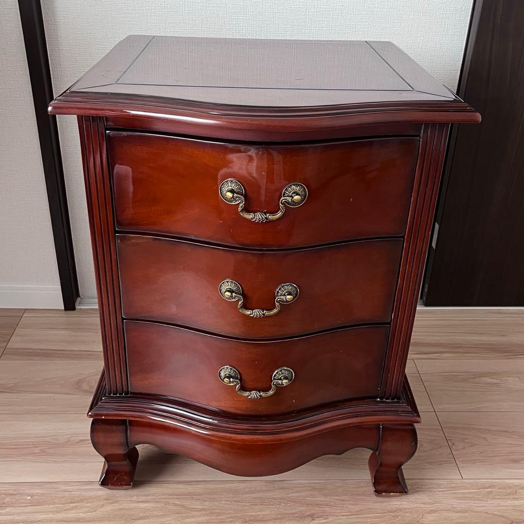 アジアン家具 バリ 3段チェスト ローチェスト木製 サイドチェスト　インドネシア