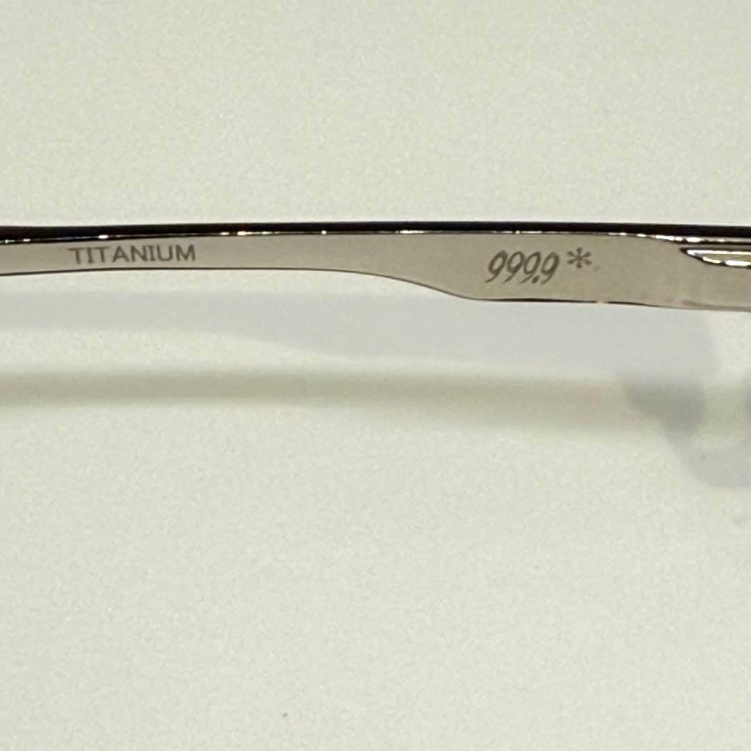 希少 美品！999.9 S-916T フォーナインズ メガネ