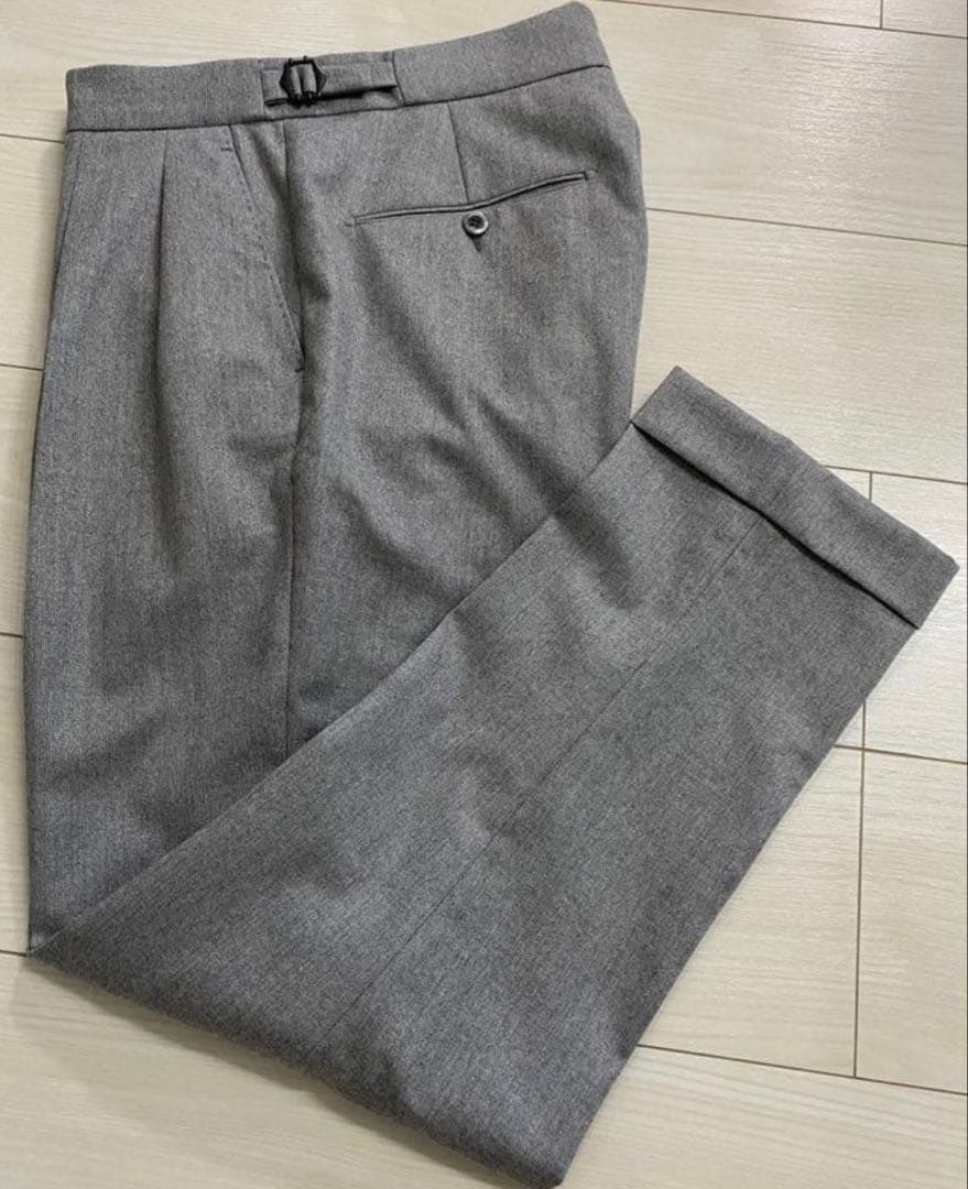 BERWICH/ベルウィッチ / フランネル 2プリーツ サイドアジャスター