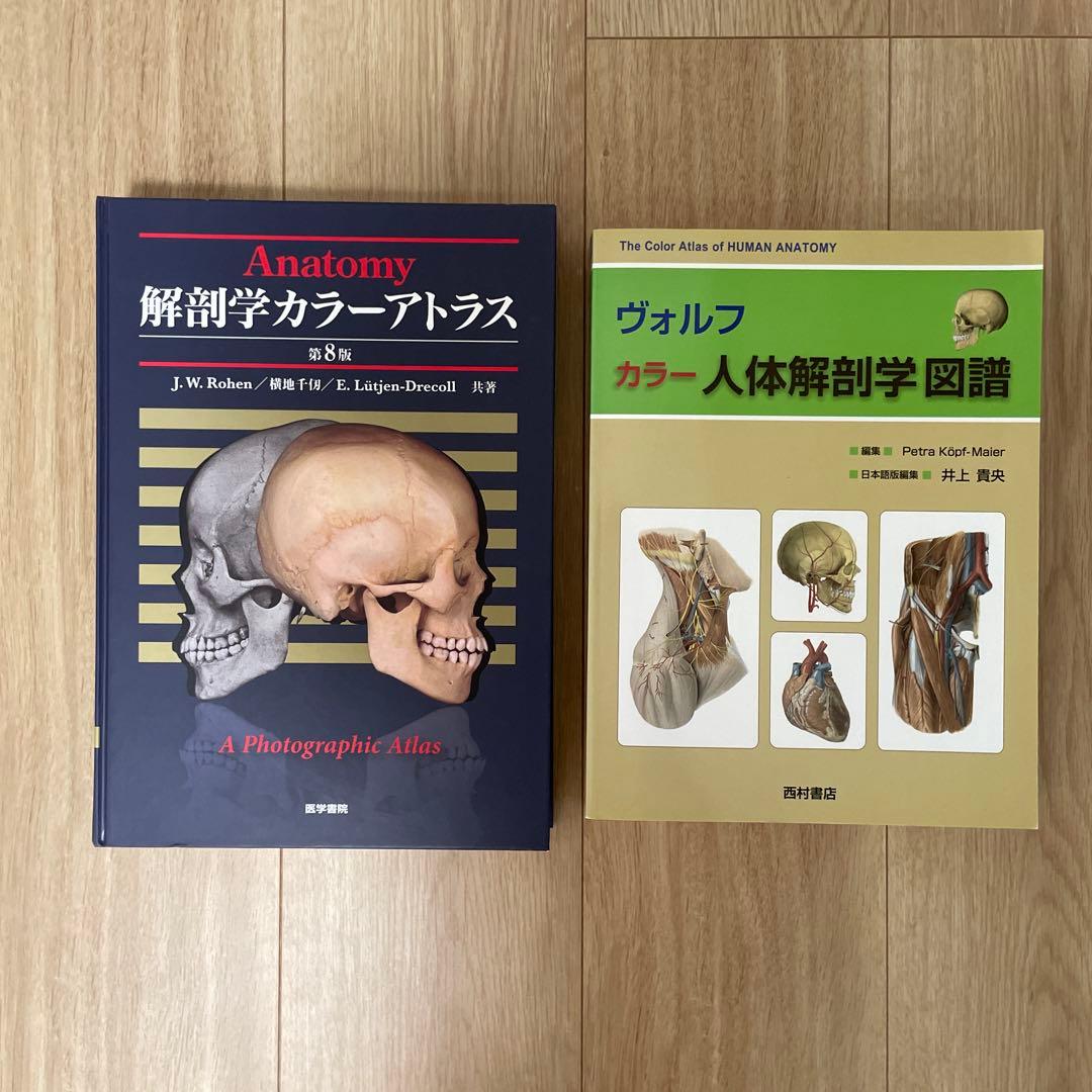 Anatomy 解剖学カラ―アトラス 第8版・ヴォルフ カラー 人体解剖学図譜