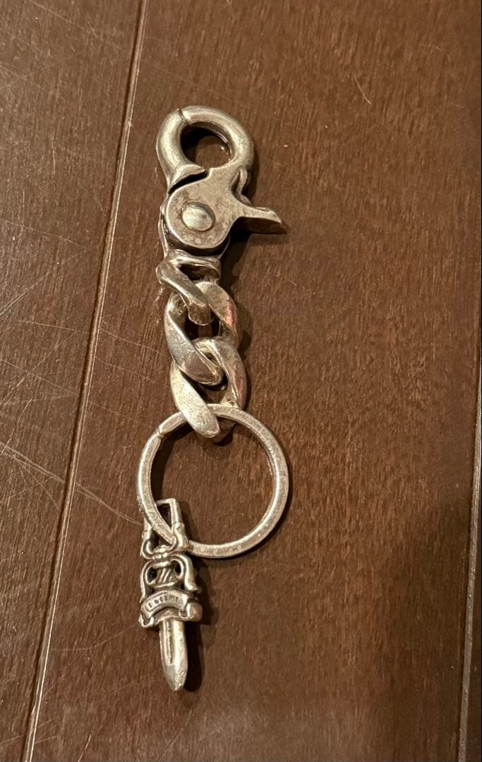 クロムハーツ クリップチェーン クラシック ショート キーチェーン 2リング