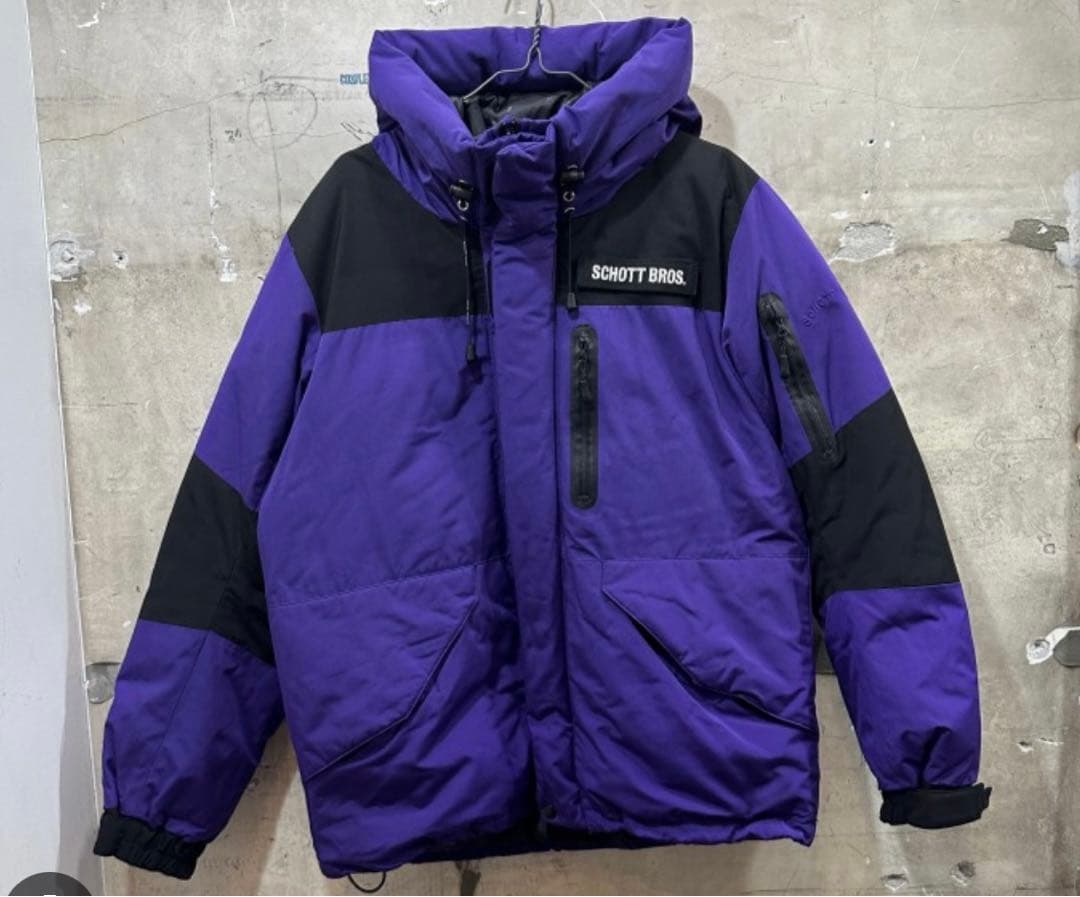 Schott ショット ダウンジャケット　ダウンパーカー　パープル