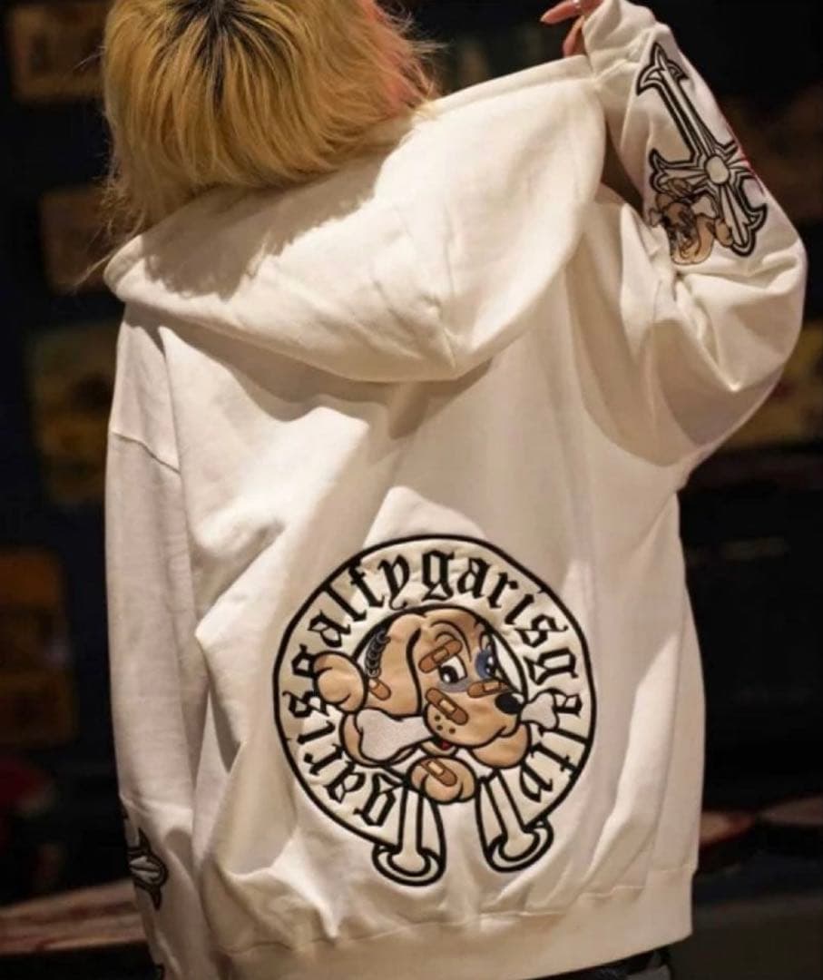 ガルフィー ガリノハーツ パーカー 白 中型犬