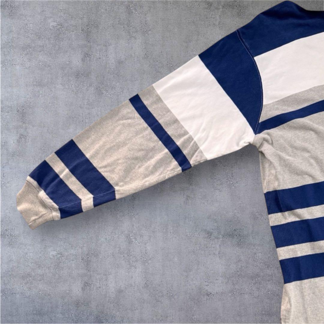 90s ラルフローレン ラガーシャツ USA製 L ビッグサイズ