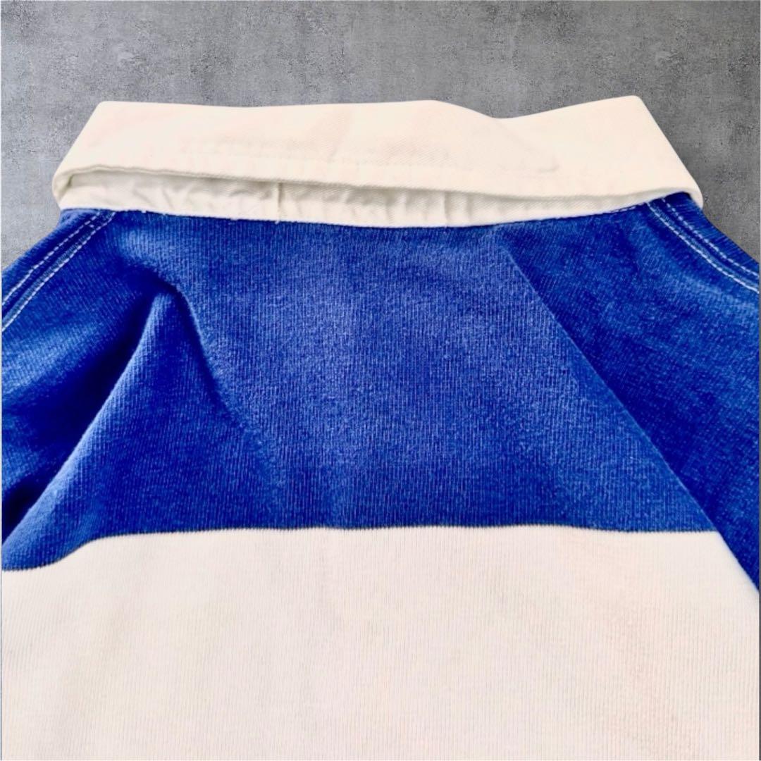 90s ラルフローレン ラガーシャツ USA製 L ビッグサイズ