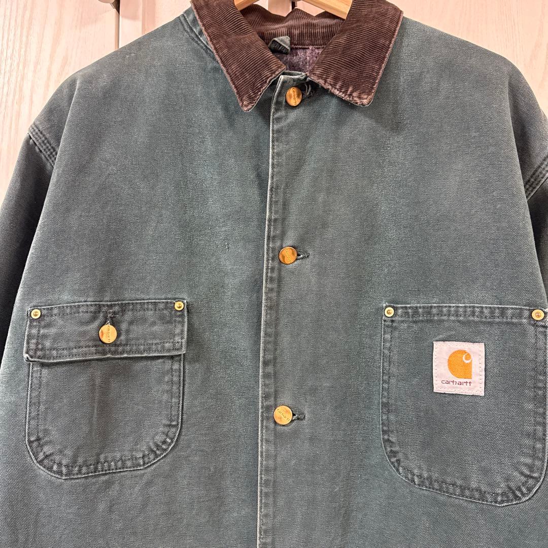 美品　カーハート　チョアコート　ダックグリーン