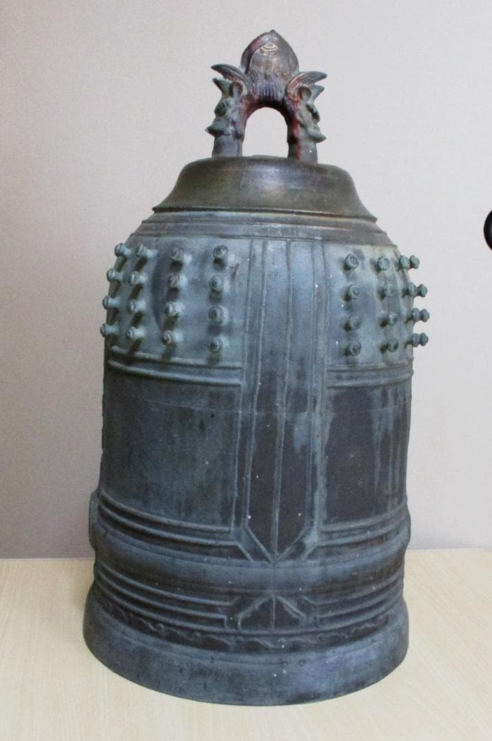 銅製半鐘　佐野天明　天明鋳物 釣鐘 龍文５８㎝　２３.３kg　訳あり