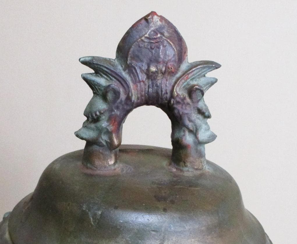 銅製半鐘　佐野天明　天明鋳物 釣鐘 龍文５８㎝　２３.３kg　訳あり