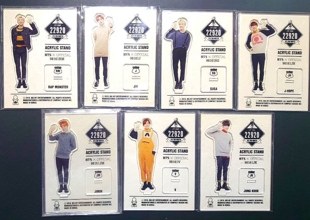 BTS 防弾少年団 2ND MUSTER 2292 アクリルスタンド 7人セット