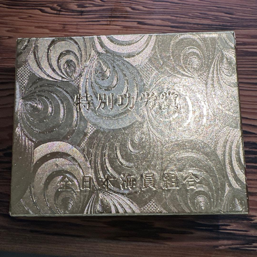 全日本海員組合　特別功労賞　18金ダイヤモンド　タイピンバッチ