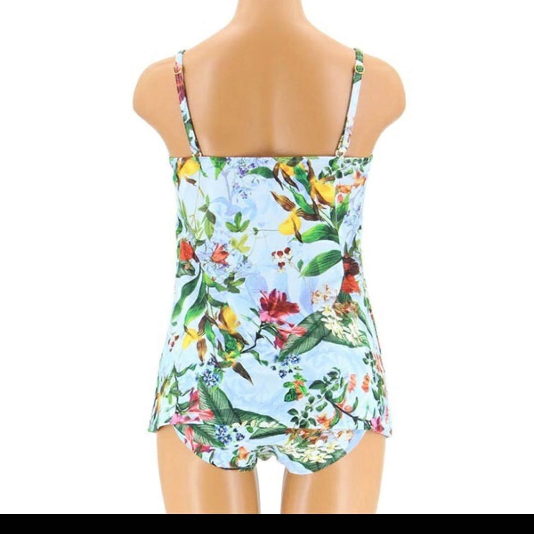 Coral veil ショルダードレス3点　水着セット　9号　ブルー