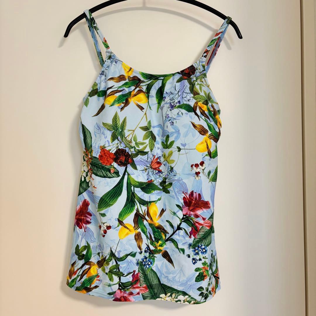 Coral veil ショルダードレス3点　水着セット　9号　ブルー