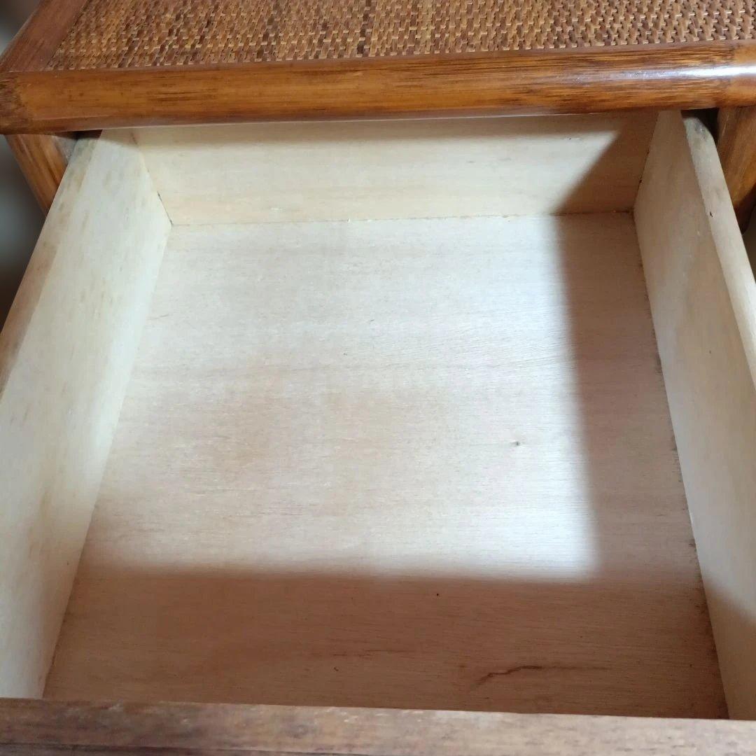 ラタン藤　大容量5段チェスト　ヴィンテージ