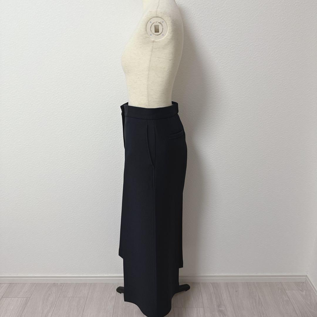 【Christian Dior】クロップドパンツ ウール×シルク ブラック