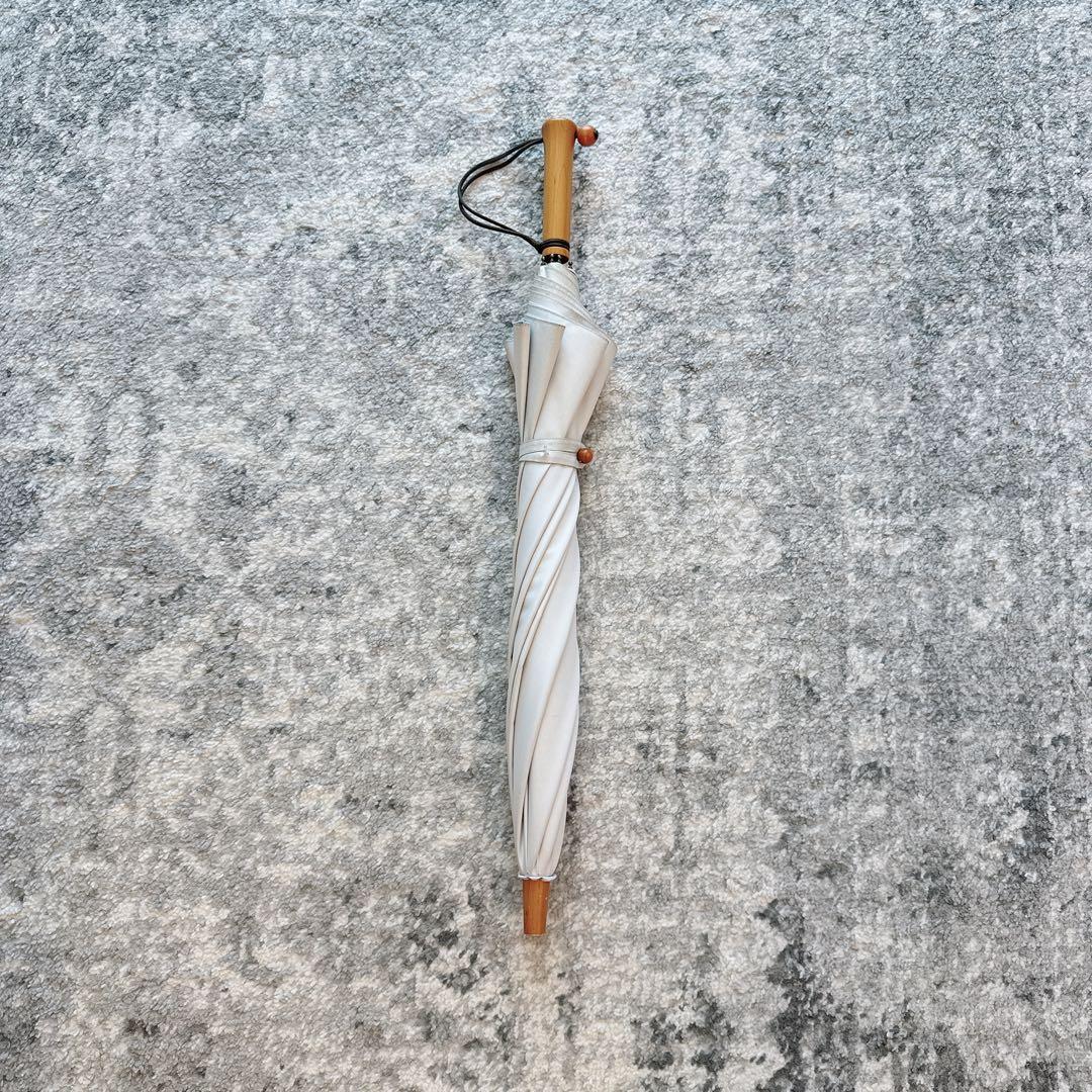 ★サンバリア100 日傘　長傘　S 無地　ホワイト