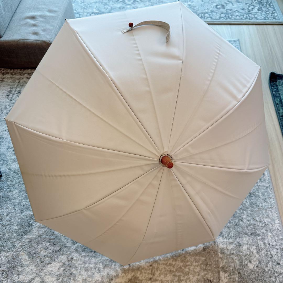 ★サンバリア100 日傘　長傘　S 無地　ホワイト