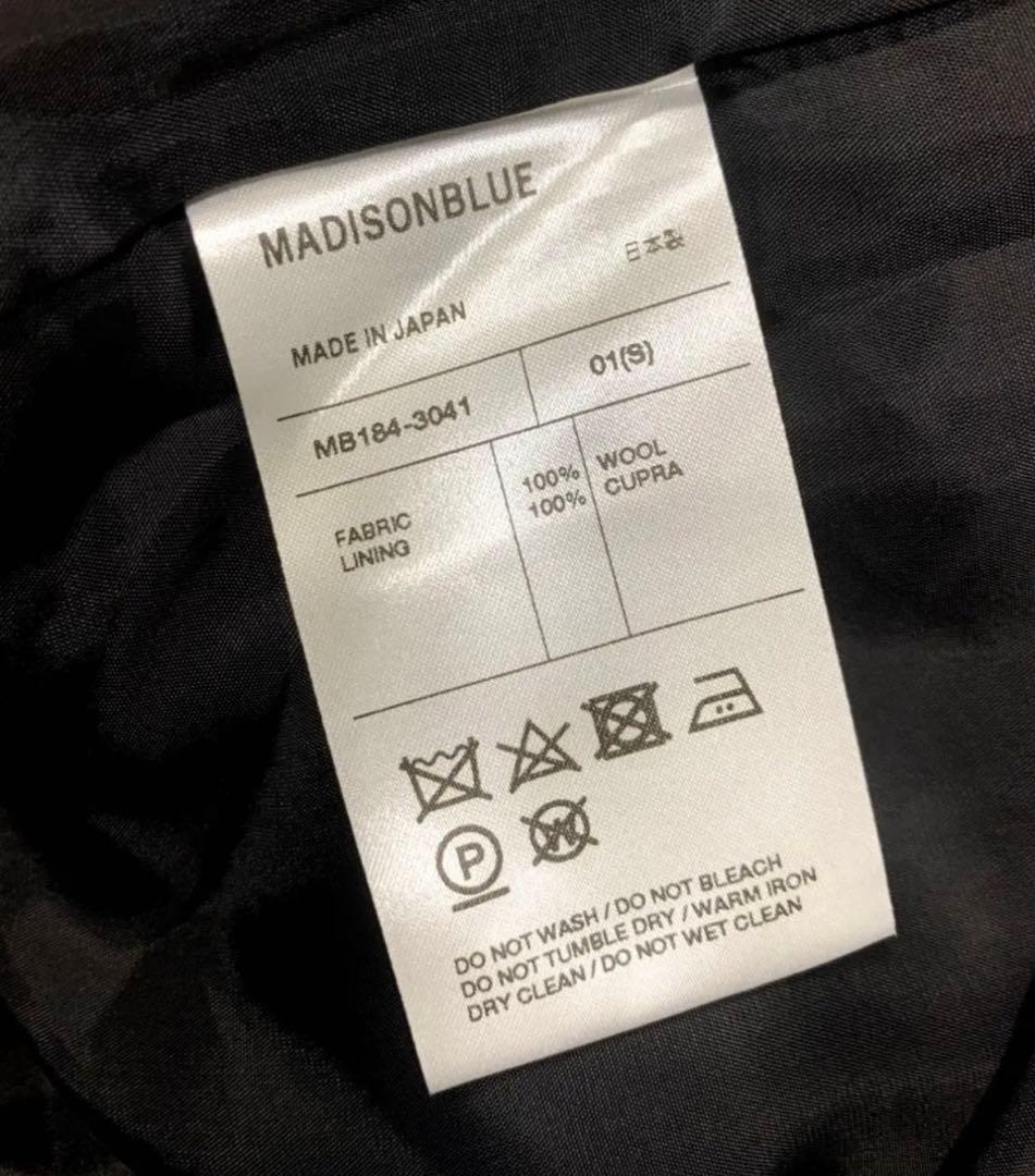 MADISONBLUE ウールワイドパンツ 01 black