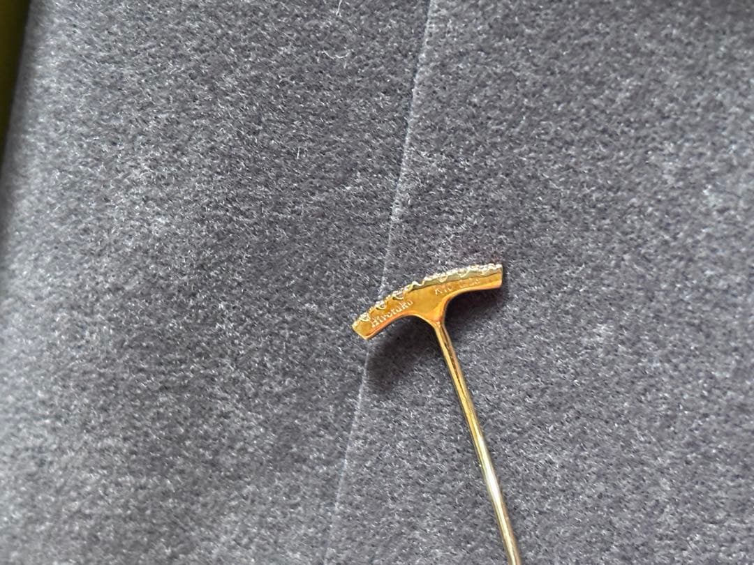 ヒロタカ　K10 ダイヤモンド アローピアス