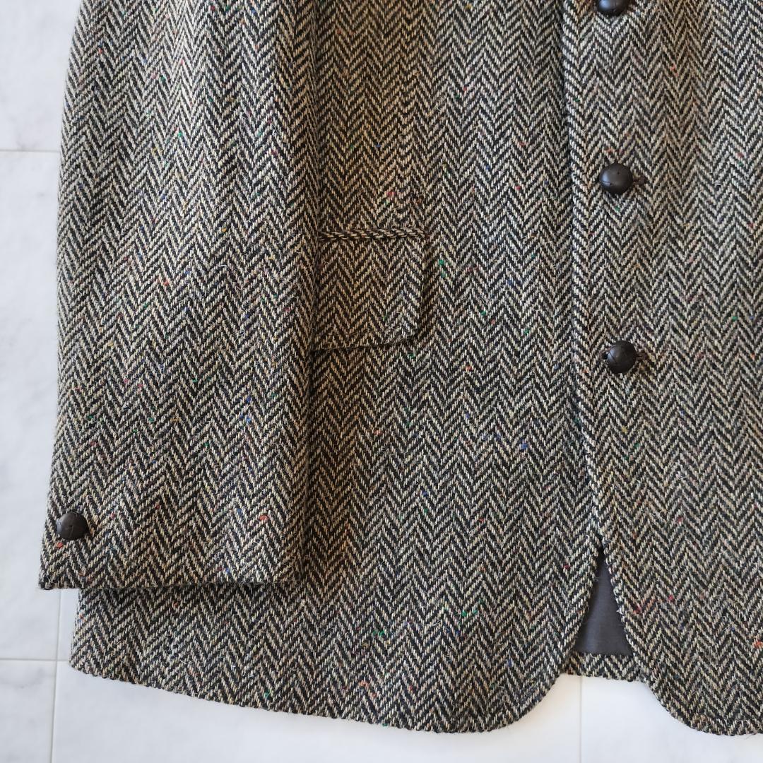 アナトミカ DUNN JACKET 40 M~L ヘリンボーンツイード ブラウン