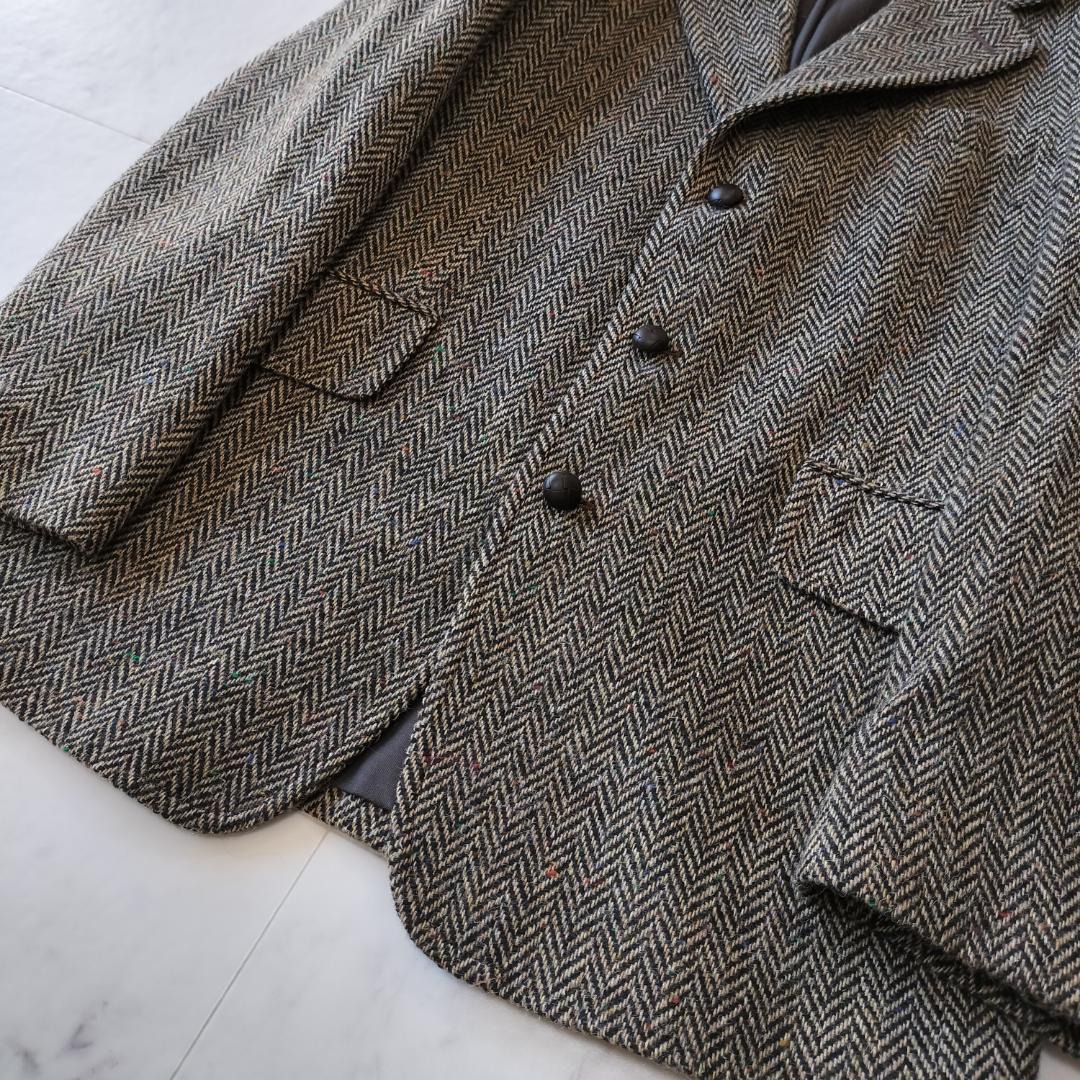 アナトミカ DUNN JACKET 40 M~L ヘリンボーンツイード ブラウン