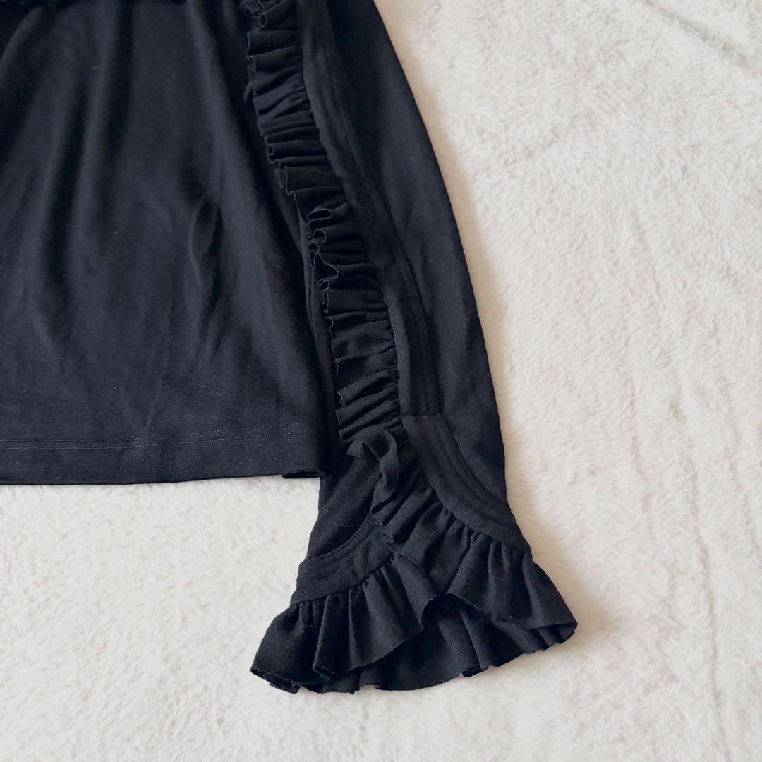 6179 希少✨ ノワールケイニノミヤ フリルスリーブトップス AD2021 黒